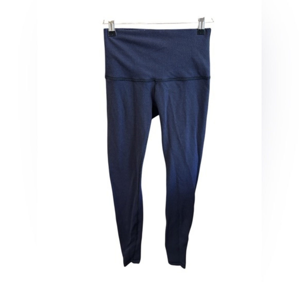 Lululemon Women’s Size 6 Navy Blue High-Waisted Workout Athletic Gym Leggings